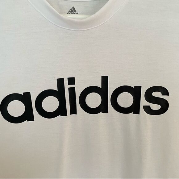 ADIDAS Women's Sleeveless Training Tank Shirt White/Black Logo XL - Picture 4 of 11